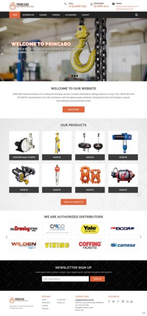 Web Design by pb for PRINCABO PRODUCTOS INDUSTRIALES PARA CARGA Y BOMBEO | Design: #15177820