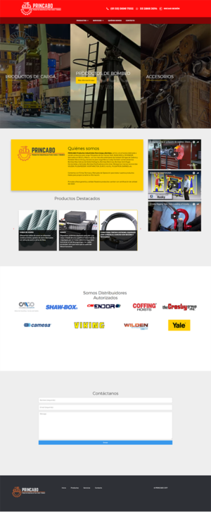 Diseño industrial para comercializadora de productos para carga | Diseño Web por insert name here