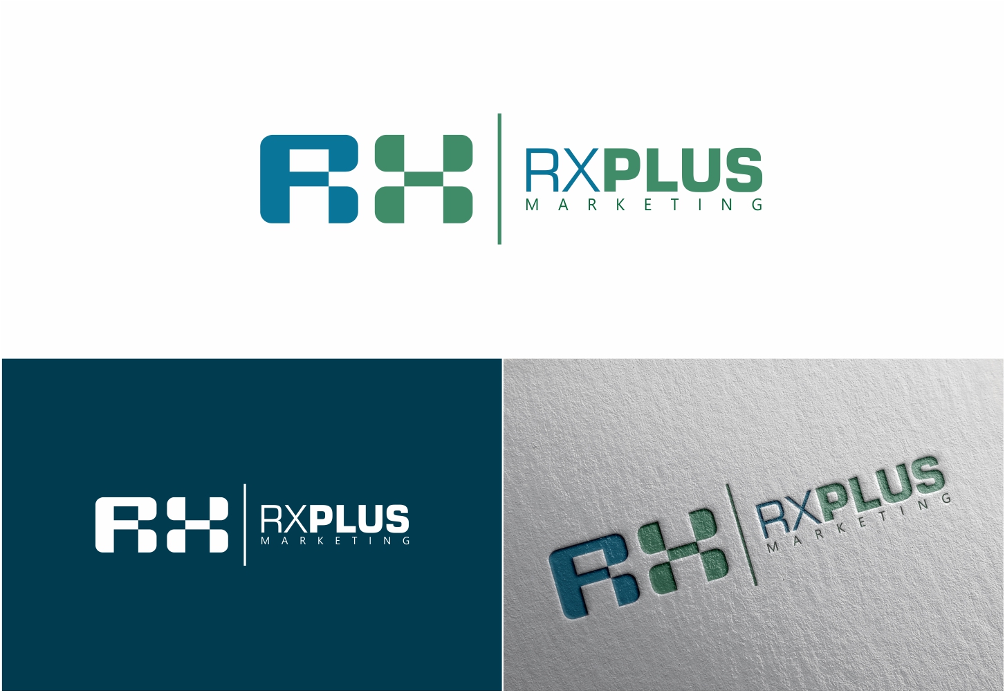 Logo Design by IMPRESSION Graphic Studio for Rx Plus Marketing | Design #15169480