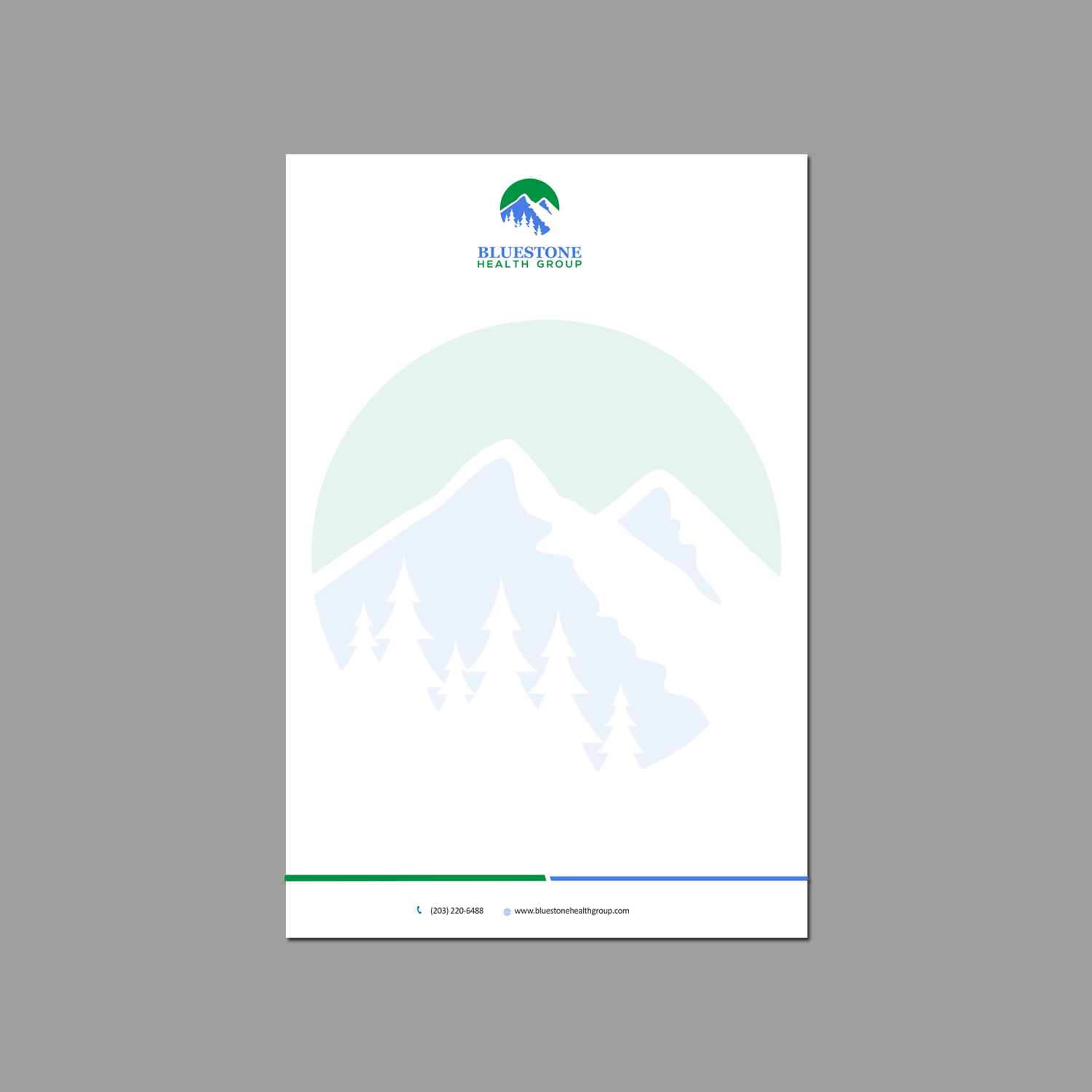 Diseño de Membrete por Creations Box 2015 para Bluestone Health Group  | Diseño #15210249