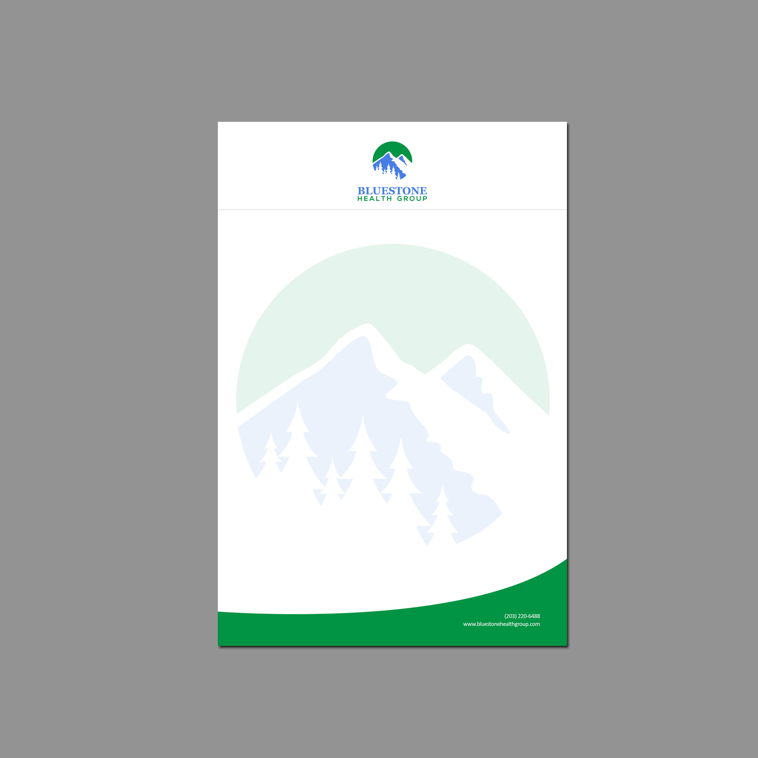 Letterhead Design by Creations Box 2015 for Bluestone Health Group  | Design #15210250
