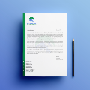 Letterhead Design by Ni Oeuvre for Bluestone Health Group  | Design #15184702