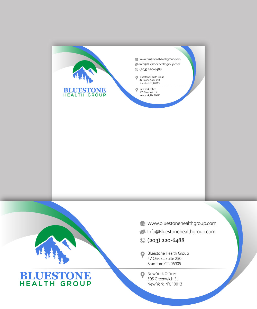 Letterhead Design by Dragana for Bluestone Health Group  | Design #15215122