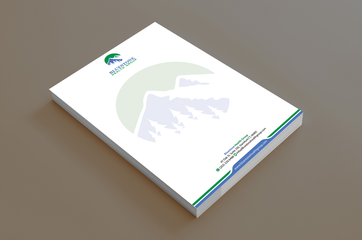 Letterhead Design by alpesh9520 for Bluestone Health Group  | Design #15174521