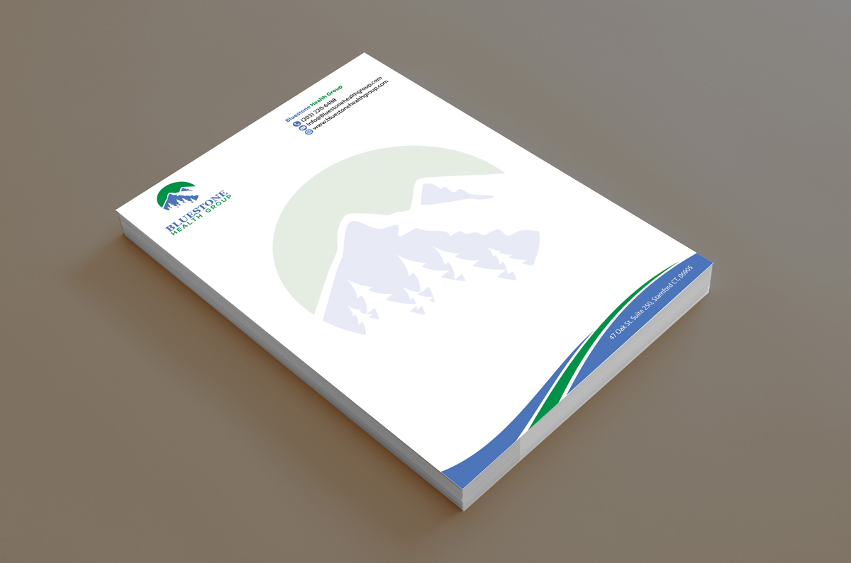 Letterhead Design by alpesh9520 for Bluestone Health Group  | Design #15174603