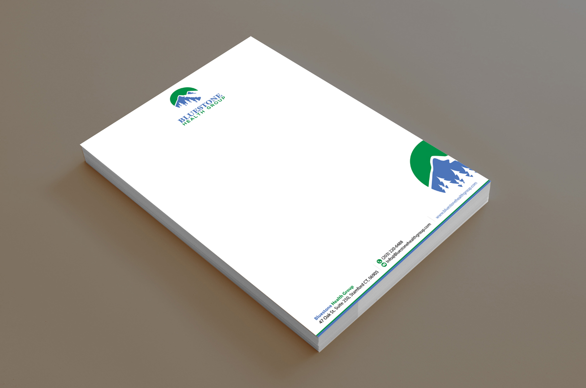 Letterhead Design by alpesh9520 for Bluestone Health Group  | Design #15194866