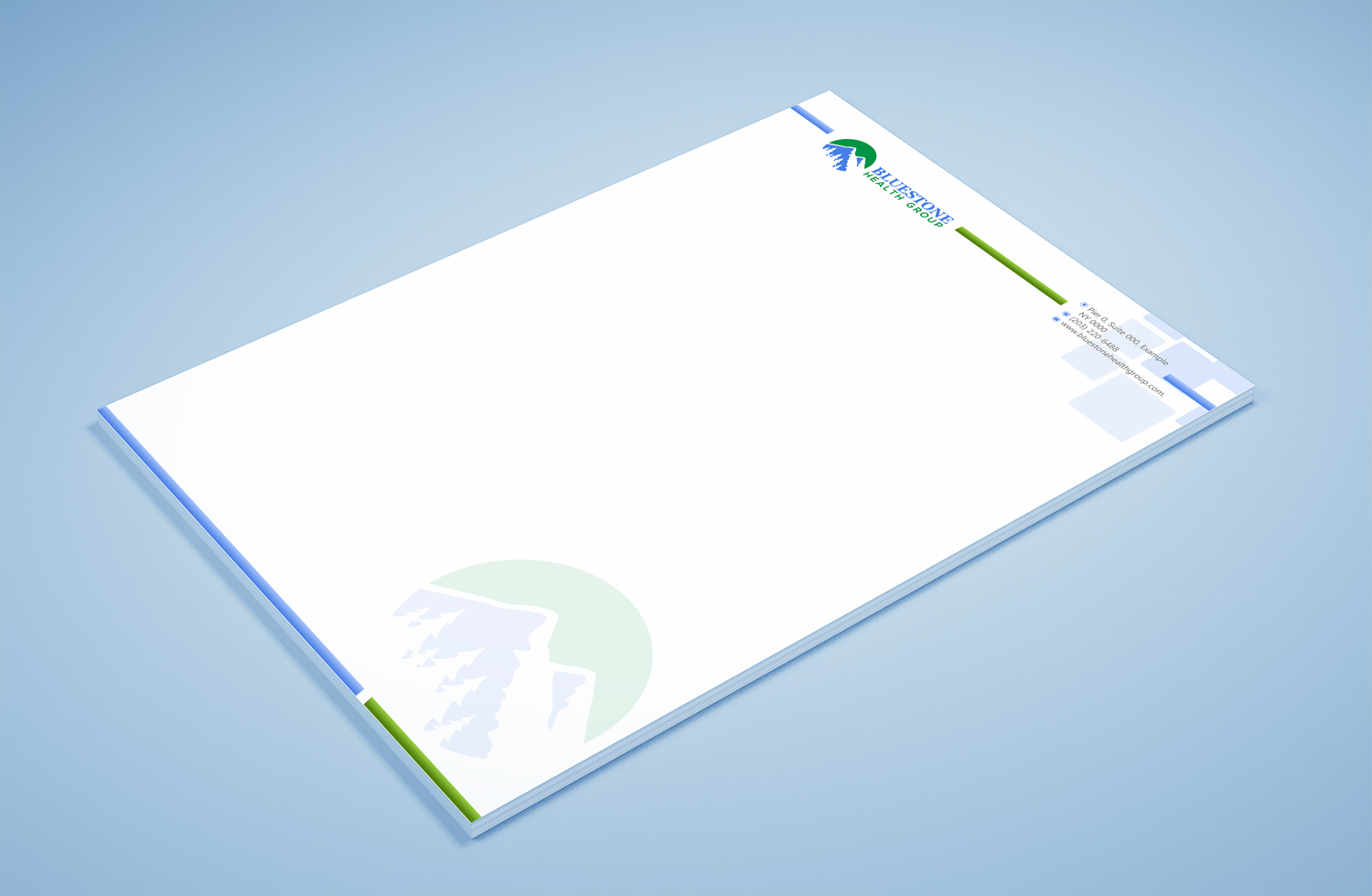 Diseño de Membrete por Petter Goms para Bluestone Health Group  | Diseño #15174514