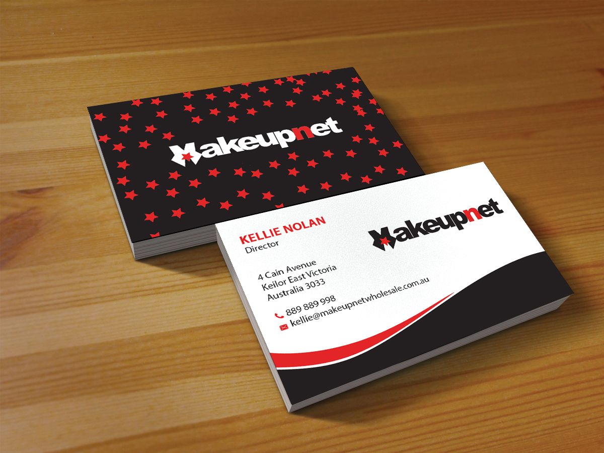 Business Card Design by Creations Box 2015 for Makeupnet Pty Ltd | Design #15170183
