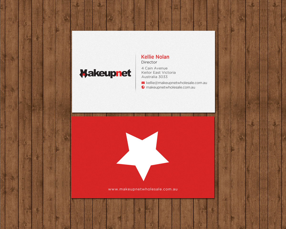 Business Card Design by chandrayaan.creative for Makeupnet Pty Ltd | Design #15167076