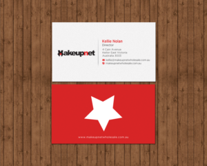 Business Card Design by chandrayaan.creative for Makeupnet Pty Ltd | Design: #15167076