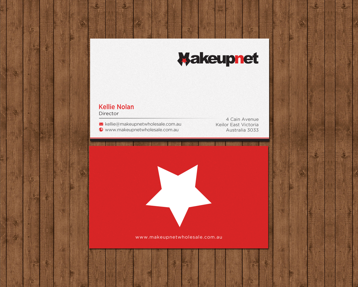 Business Card Design by chandrayaan.creative for Makeupnet Pty Ltd | Design #15167078