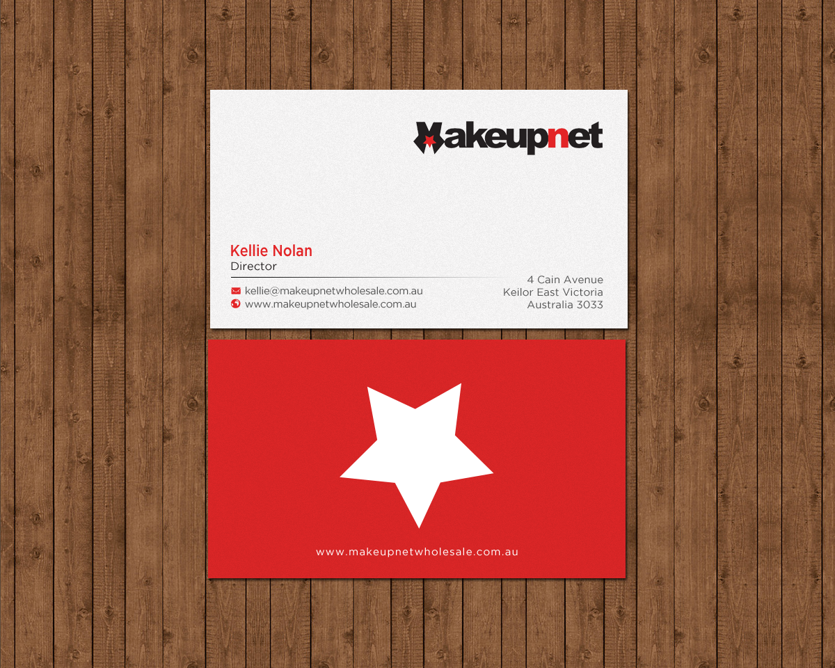 Business Card Design by chandrayaan.creative for Makeupnet Pty Ltd | Design #15167079