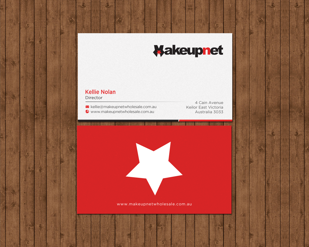 Business Card Design by chandrayaan.creative for Makeupnet Pty Ltd | Design #15167111