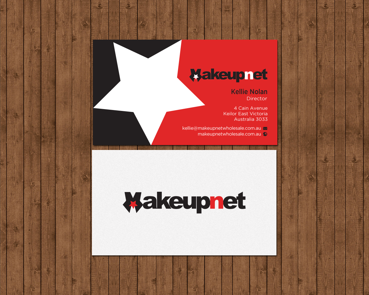 Business Card Design by chandrayaan.creative for Makeupnet Pty Ltd | Design #15167112