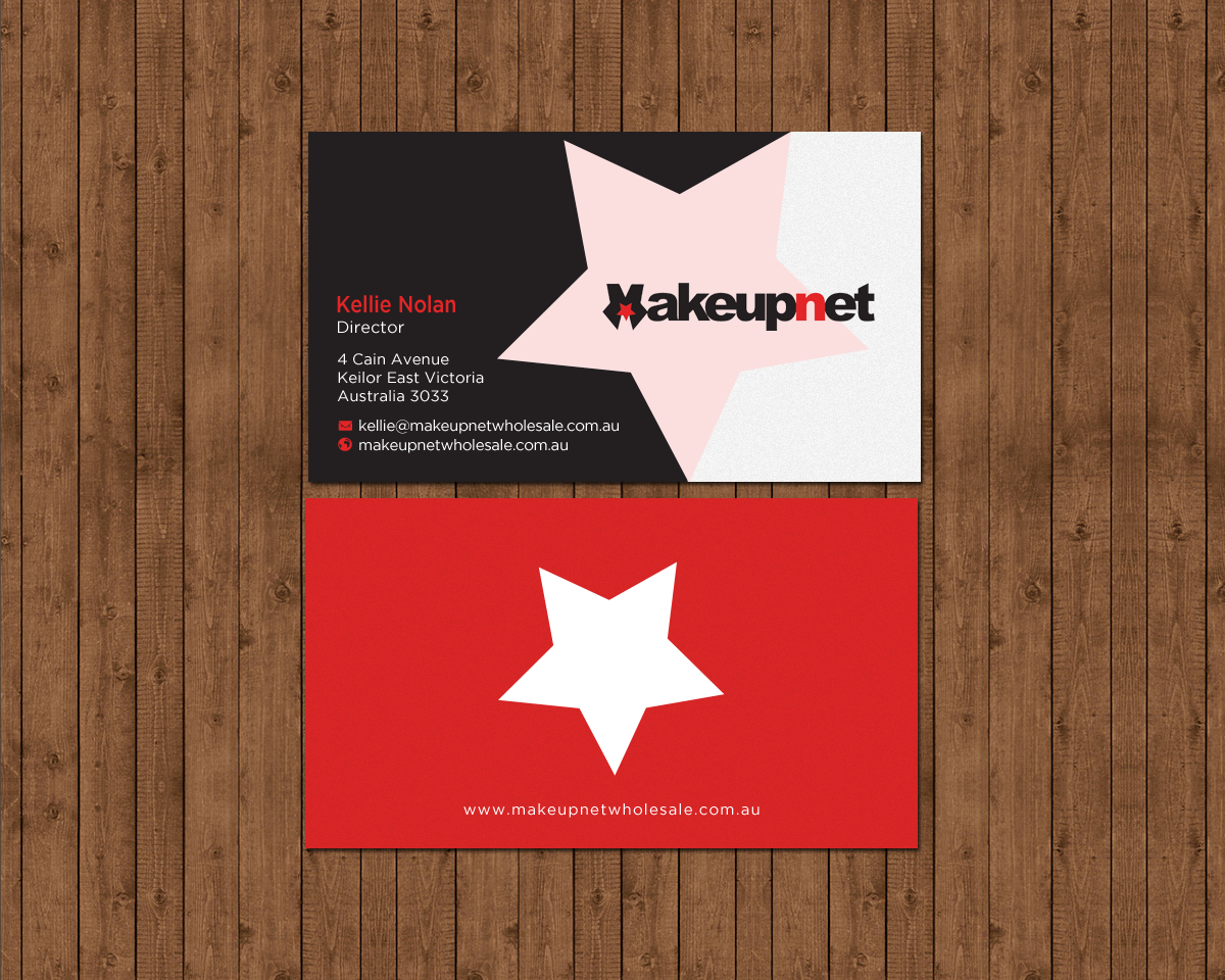 Business Card Design by chandrayaan.creative for Makeupnet Pty Ltd | Design #15167113