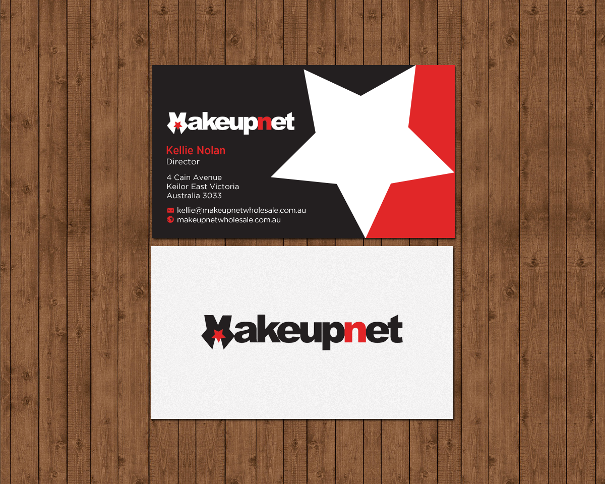 Business Card Design by chandrayaan.creative for Makeupnet Pty Ltd | Design #15167114
