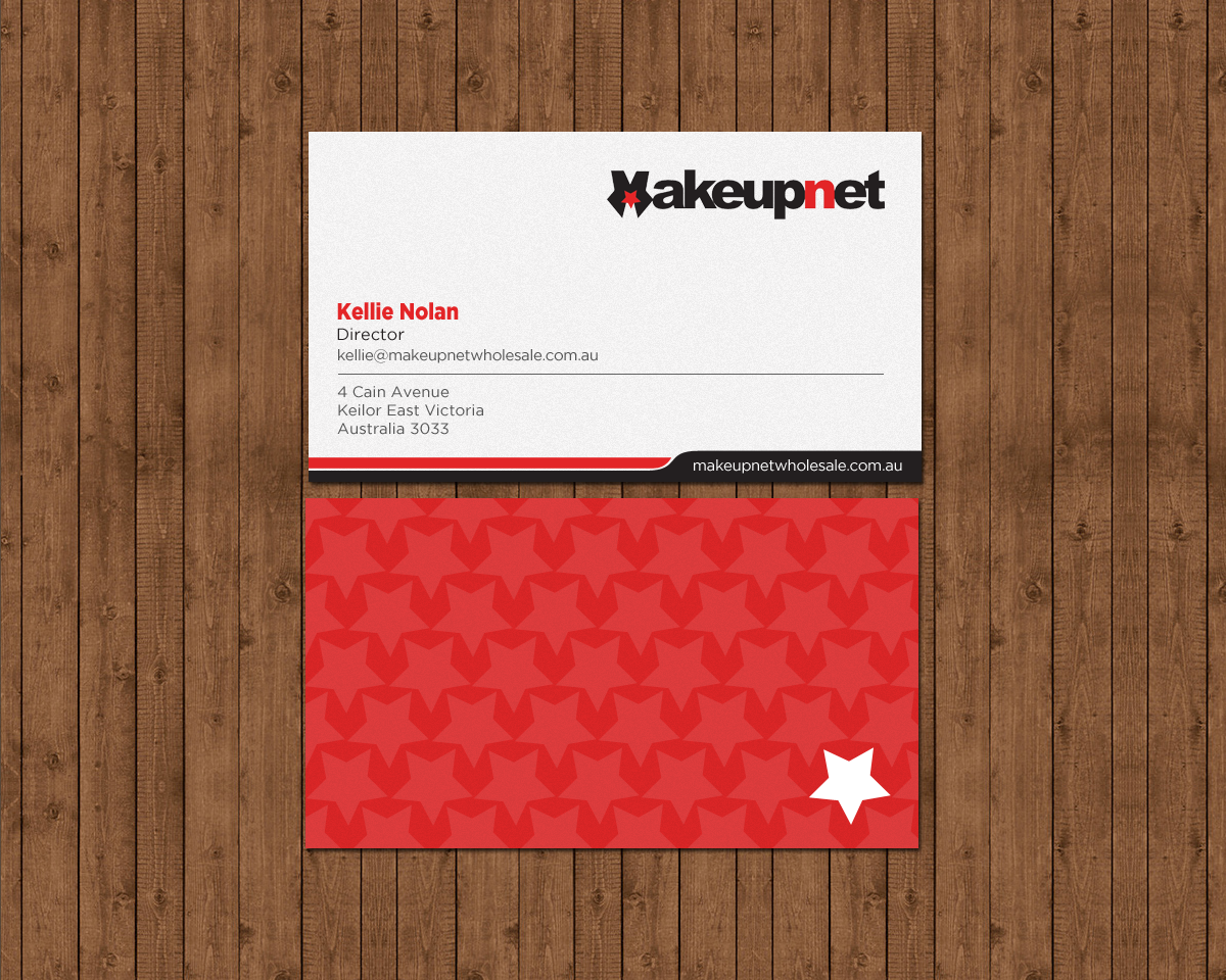 Business Card Design by chandrayaan.creative for Makeupnet Pty Ltd | Design #15167204