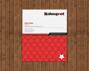 Business Card Design by chandrayaan.creative for Makeupnet Pty Ltd | Design: #15167209