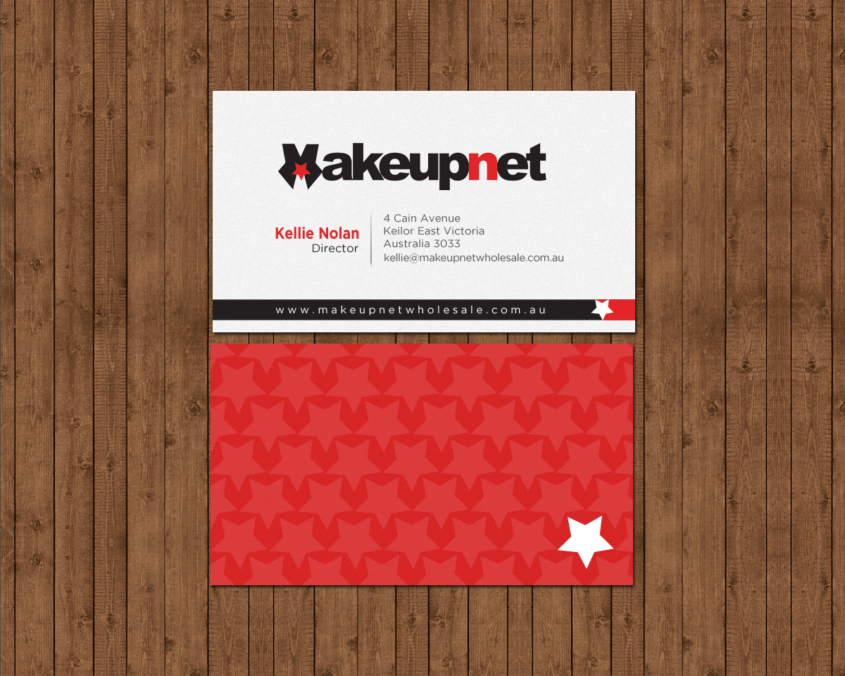 Business Card Design by chandrayaan.creative for Makeupnet Pty Ltd | Design #15167233
