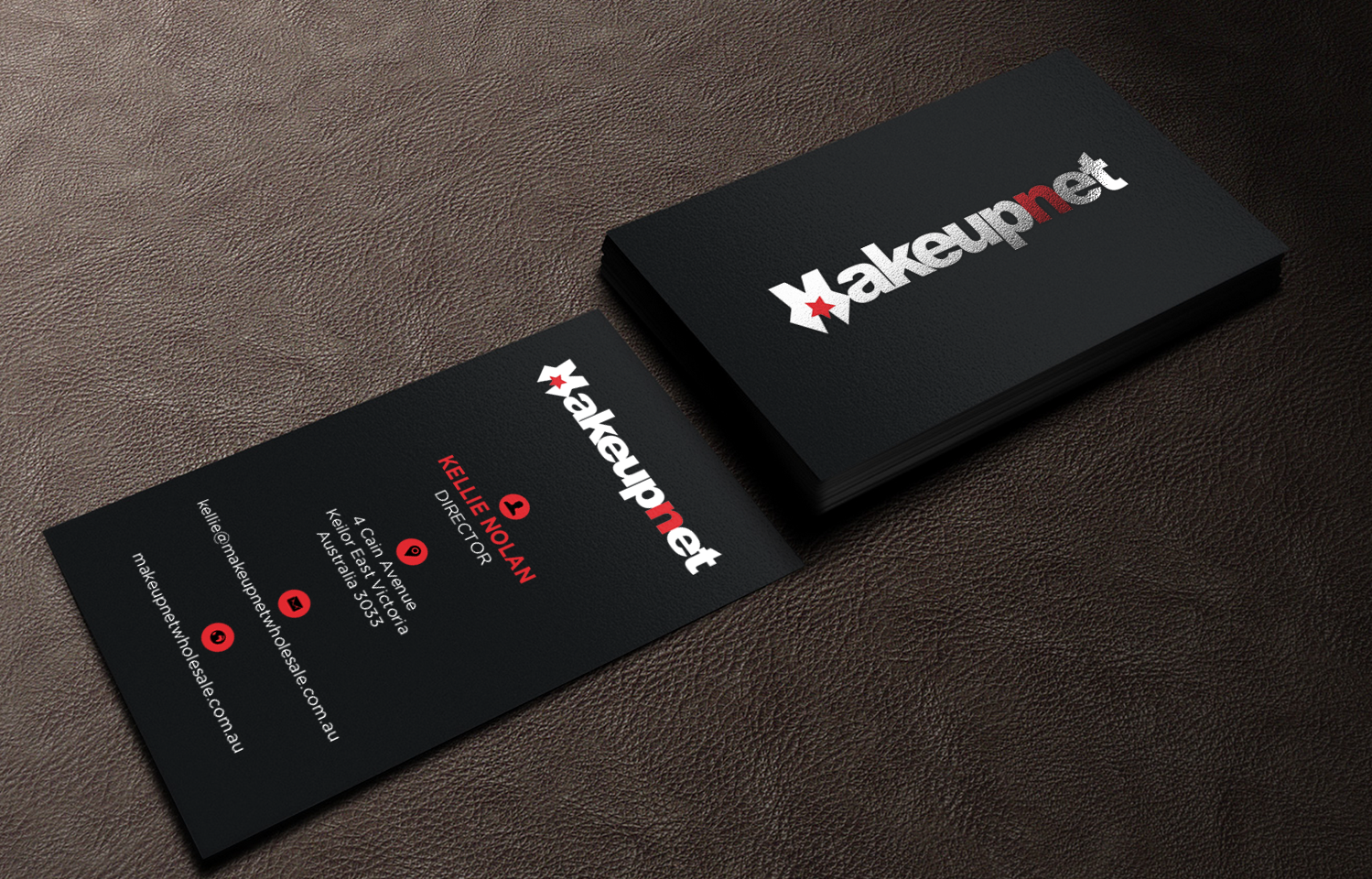 Business Card Design by chandrayaan.creative for Makeupnet Pty Ltd | Design #15167250