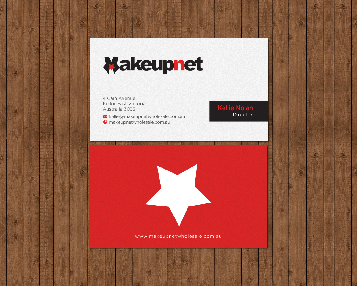 Business Card Design by chandrayaan.creative for Makeupnet Pty Ltd | Design #15167276