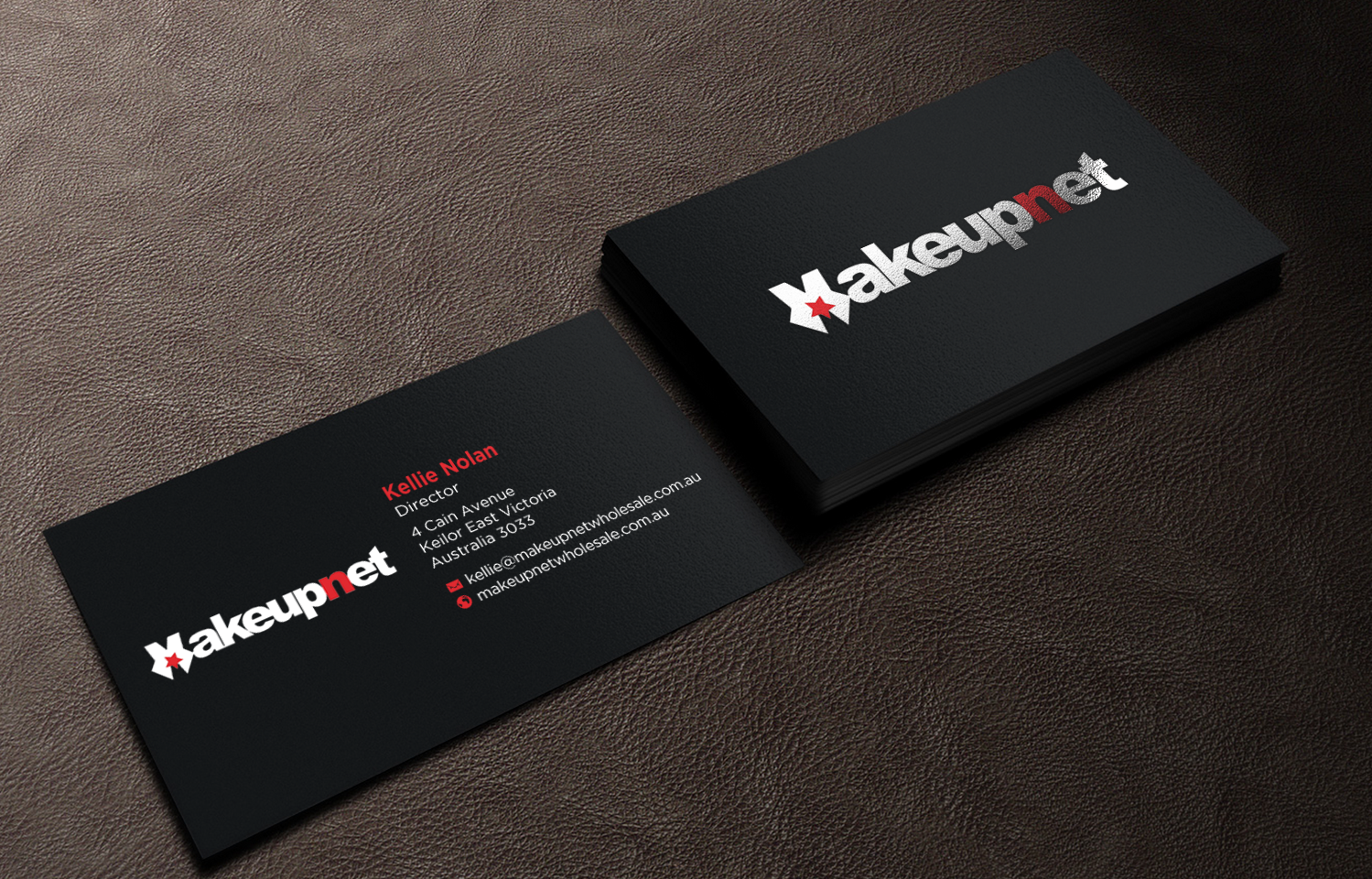 Business Card Design by chandrayaan.creative for Makeupnet Pty Ltd | Design #15997391