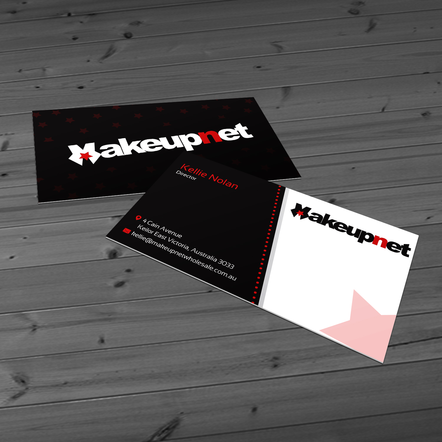 Business Card Design by Creative Jiniya for Makeupnet Pty Ltd | Design #15157597