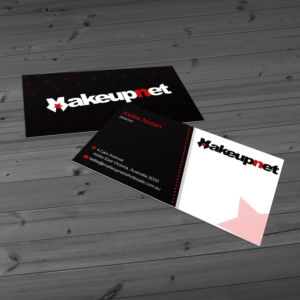 Business Card Design by Creative Jiniya for Makeupnet Pty Ltd | Design: #15157597