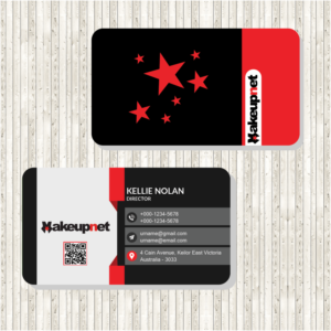 Business Card Design by mikifadli for Makeupnet Pty Ltd | Design #15156451