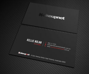 Business Card Design by Graphic Flame for Makeupnet Pty Ltd | Design: #15165955