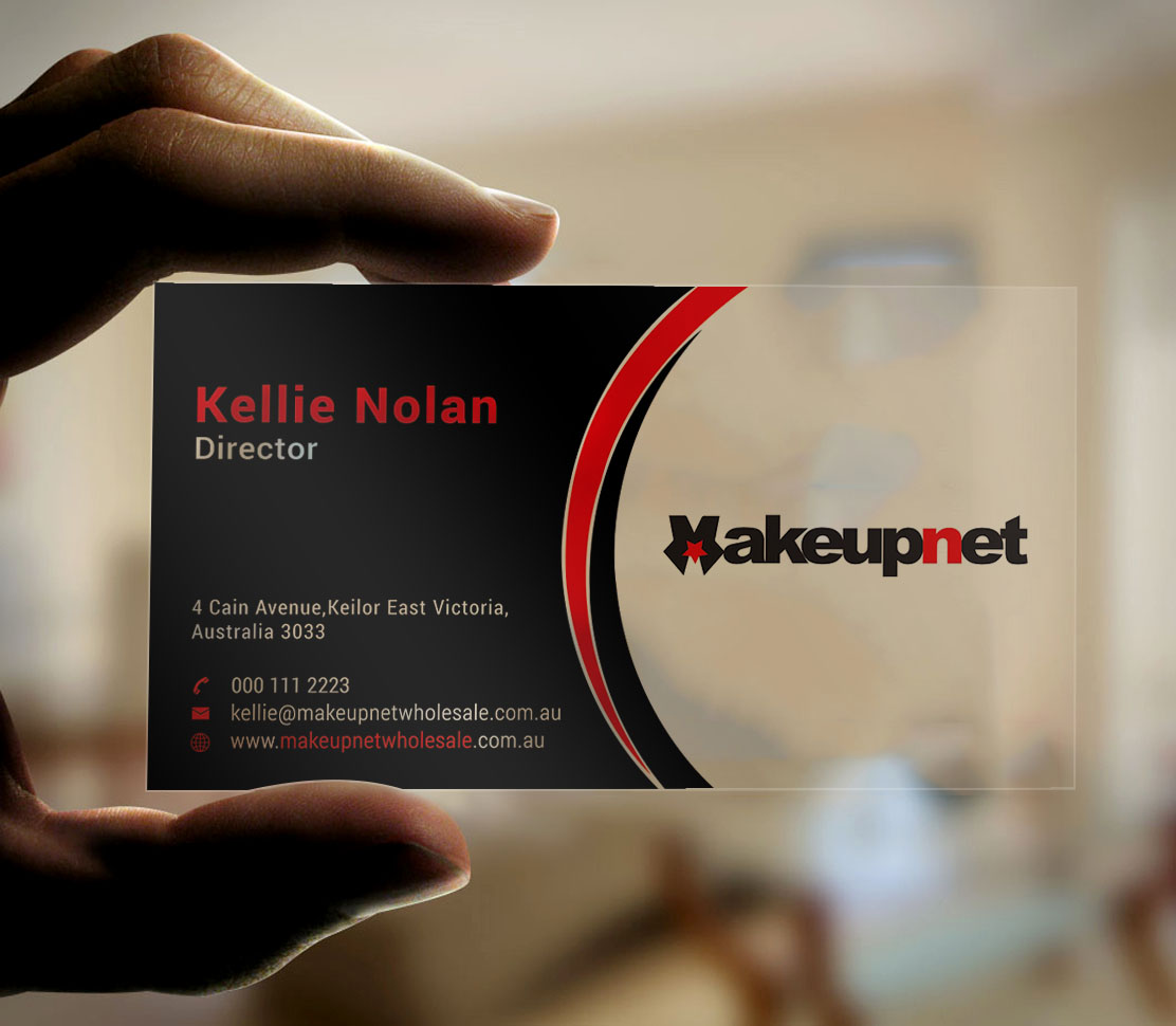 Business Card Design by Graphic Flame for Makeupnet Pty Ltd | Design #15165987