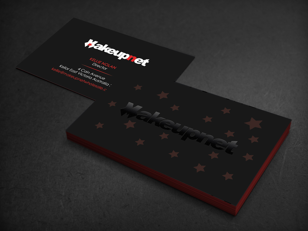 Business Card Design by Designs 2019 for Makeupnet Pty Ltd | Design #15157221