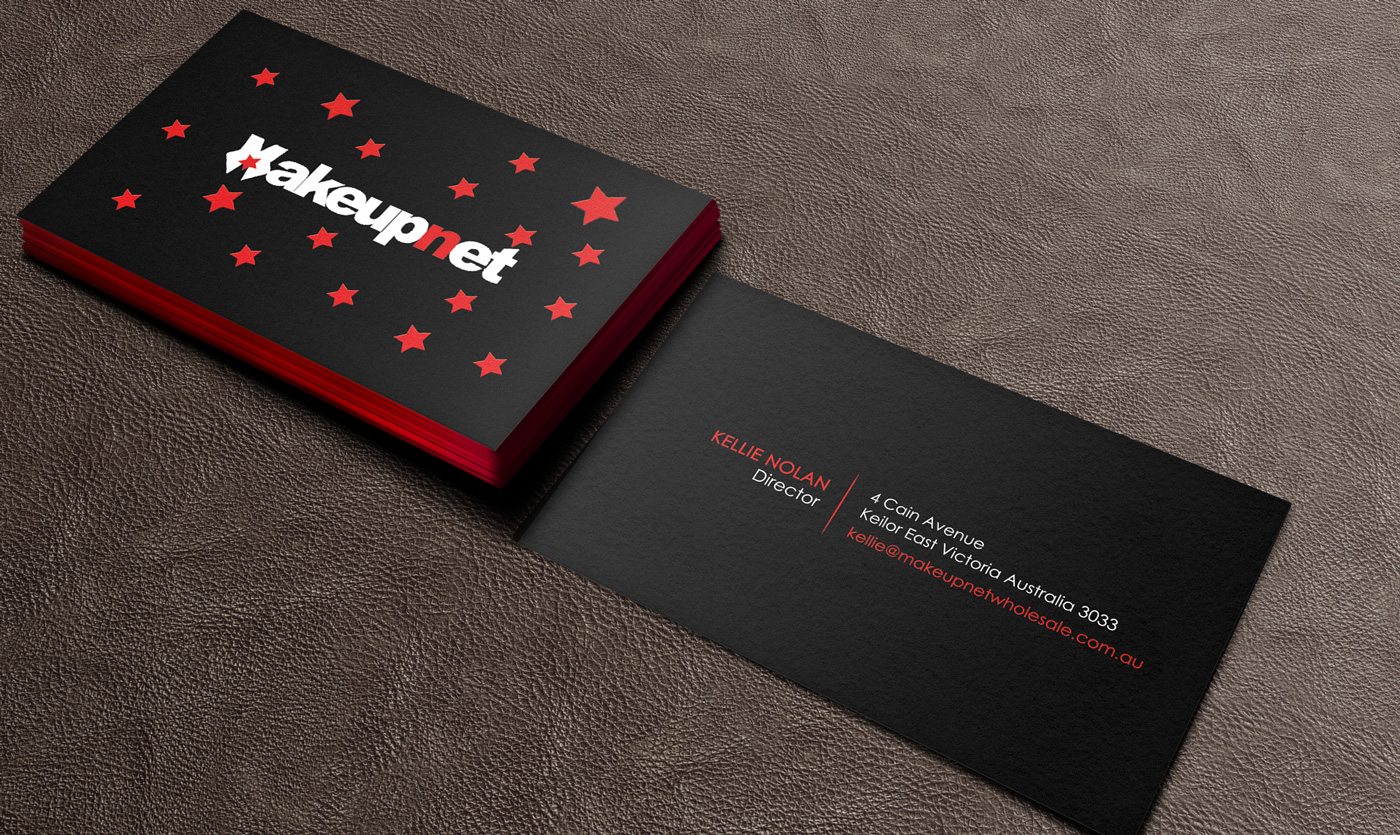 Business Card Design by Designs 2019 for Makeupnet Pty Ltd | Design #15157255