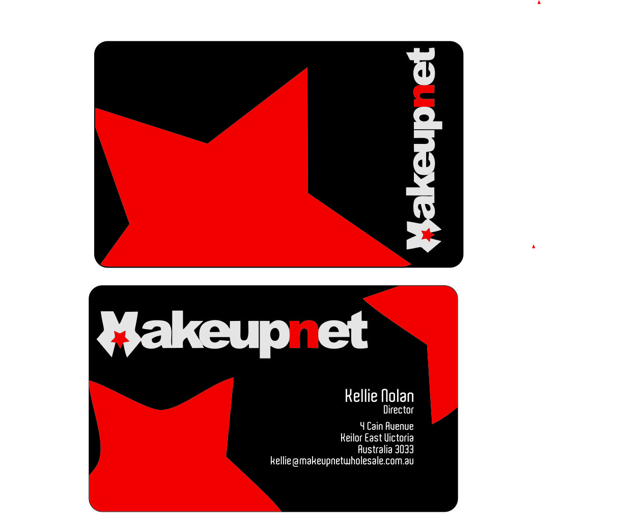 Business Card Design by Designature for Makeupnet Pty Ltd | Design #15156030