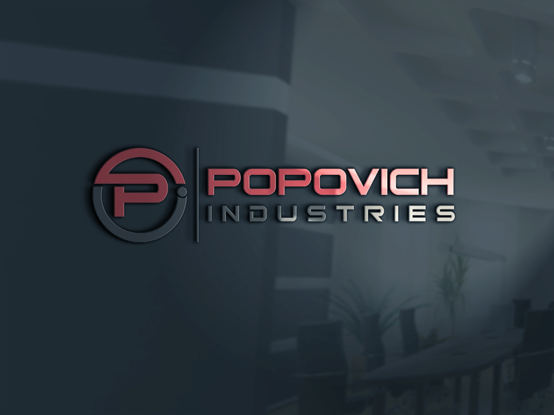 Logo Design by {Backspace} for Popovich Industries | Design #15161348