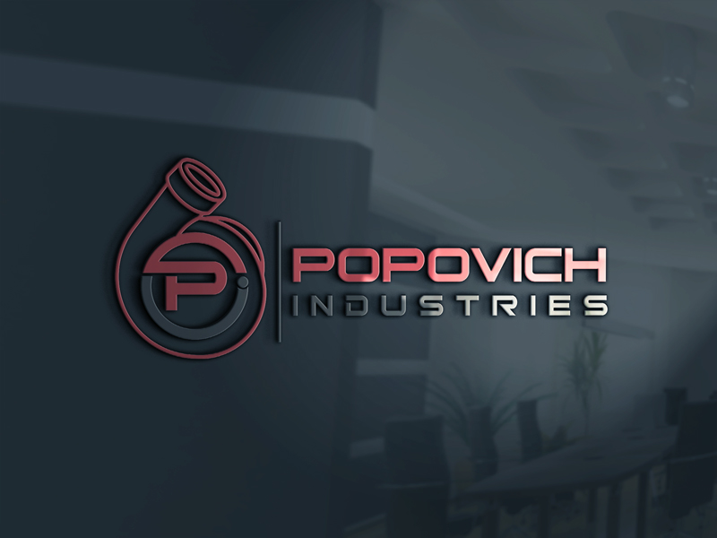 Logo Design by {Backspace} for Popovich Industries | Design #15161538