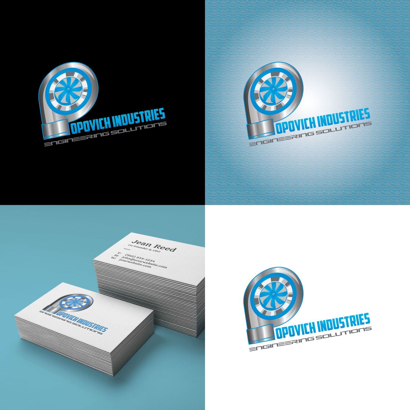 Logo-Design von Wild Geek für Popovich Industries | Design #15156823