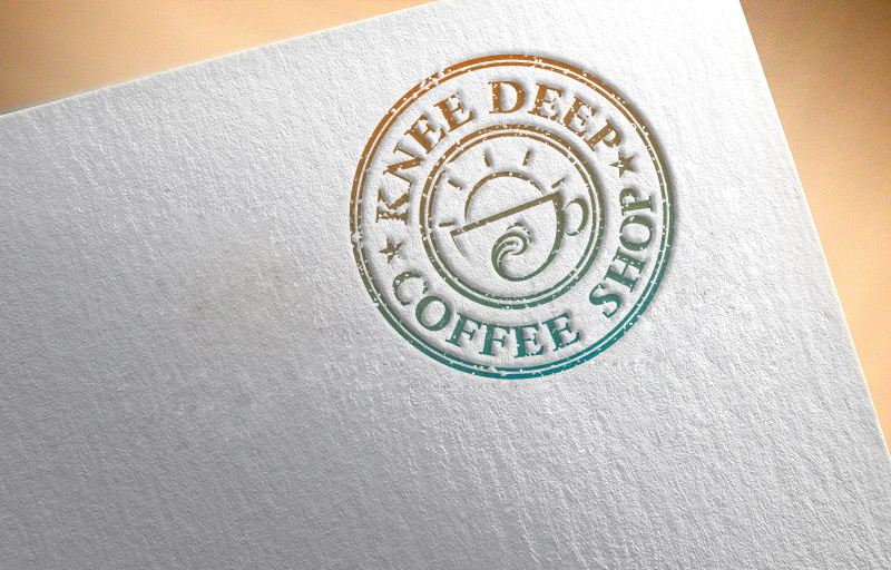 Diseño de Logo por zebronicgraphic para Knee Deep Coffee | Diseño #15179525