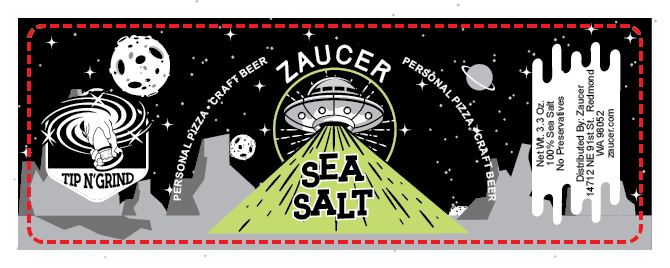 Packaging Design by Mandy Illustrator for Flying Saucer Pizza LLC | Design #15371557