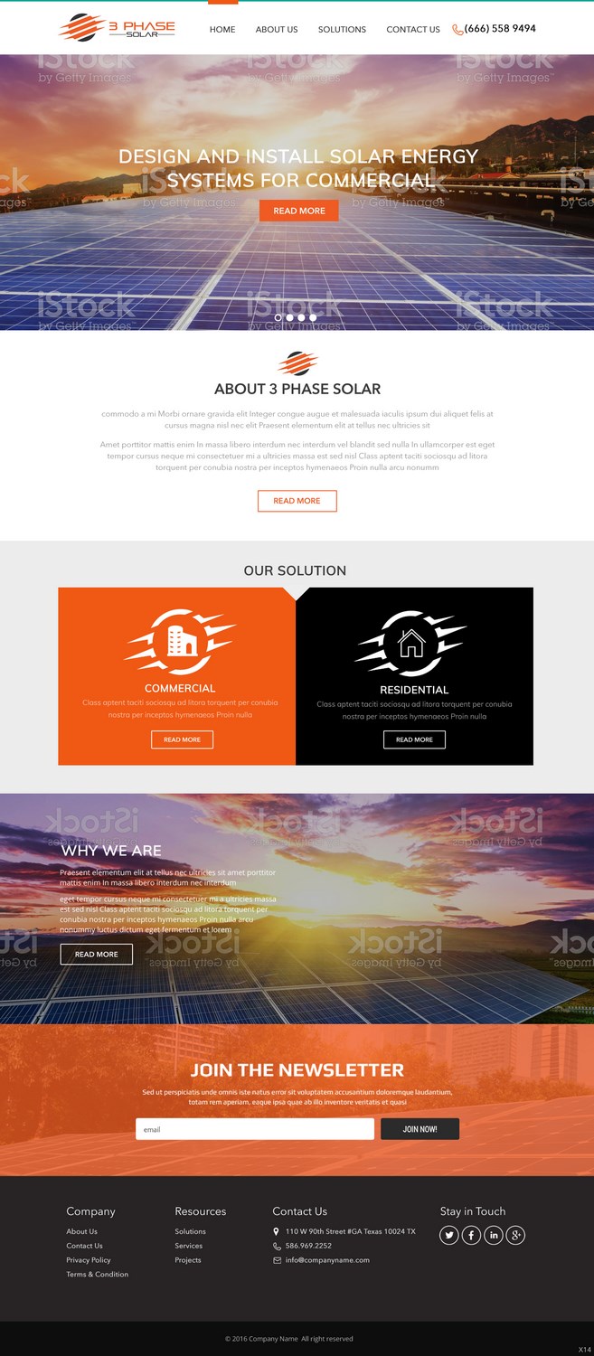 Web-Design von pb für 3 Phase Solar | Design #15176402