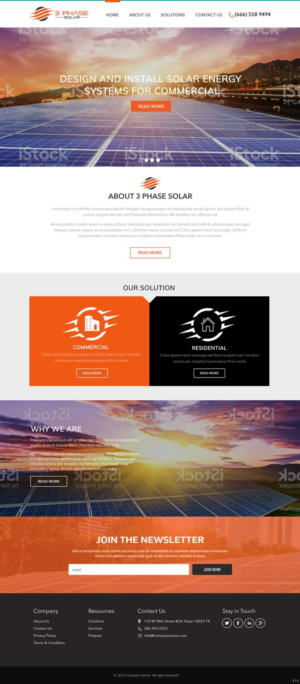 Diseño Web por pb para 3 Phase Solar | Diseño: #15176402