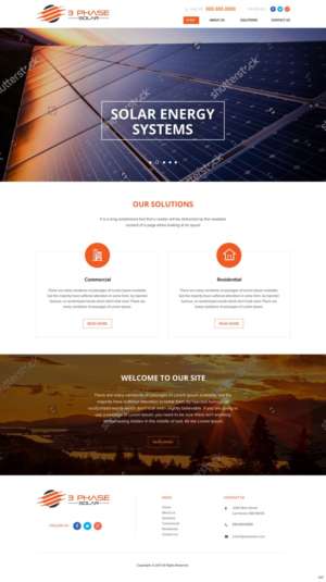 Diseño Web por pb para 3 Phase Solar | Diseño: #15177774