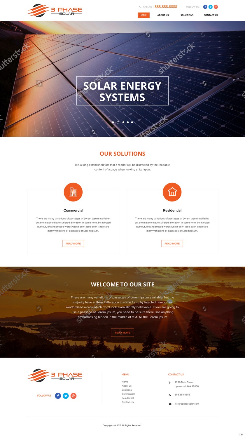 Web-Design von pb für 3 Phase Solar | Design #15177776