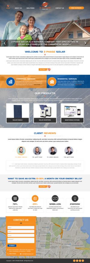Web Design by Sbss for 3 Phase Solar | Design: #15223863