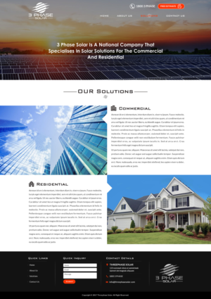 Web Design by Sbss for 3 Phase Solar | Design: #15341548