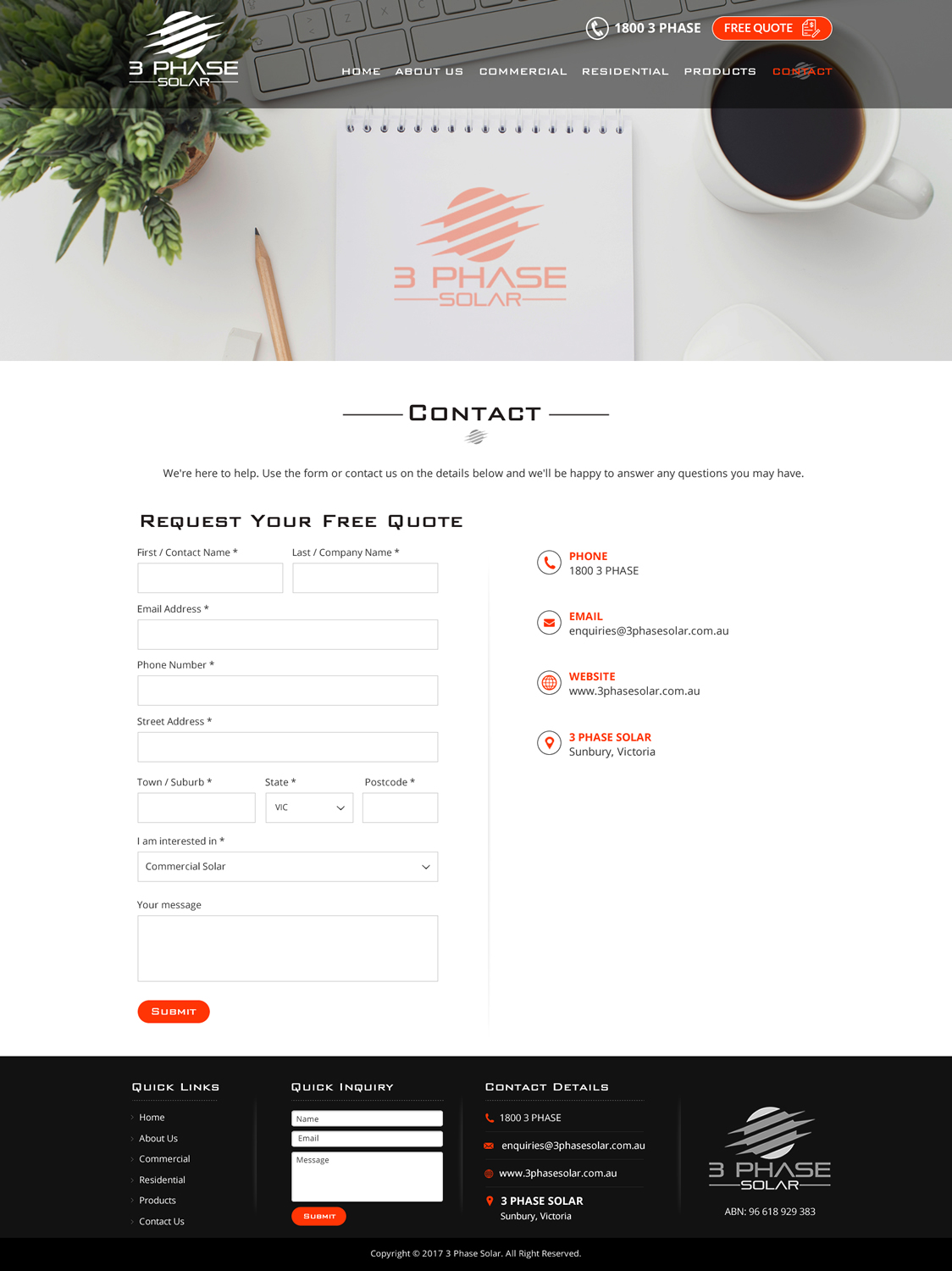 Web Design par Sbss pour 3 Phase Solar | Design #15401670