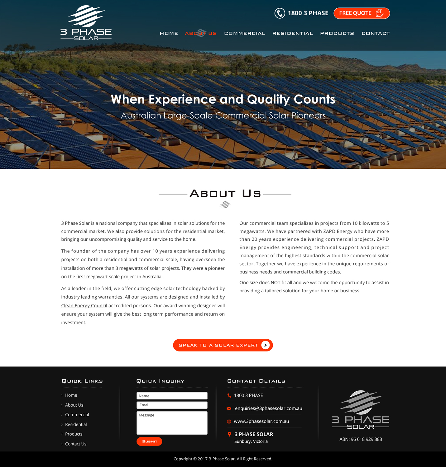 Web-Design von Sbss für 3 Phase Solar | Design #15401672