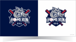 Logo Design by r-toha for Homerun BBQ | Design #15185804