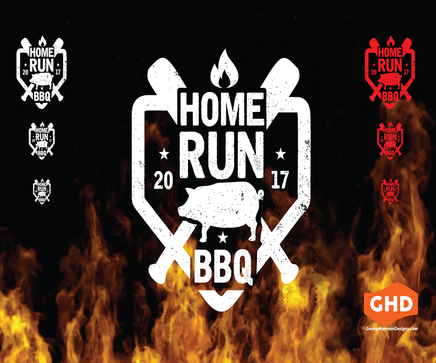 Logo Design by georgeharmondesigns for Homerun BBQ | Design #15169695