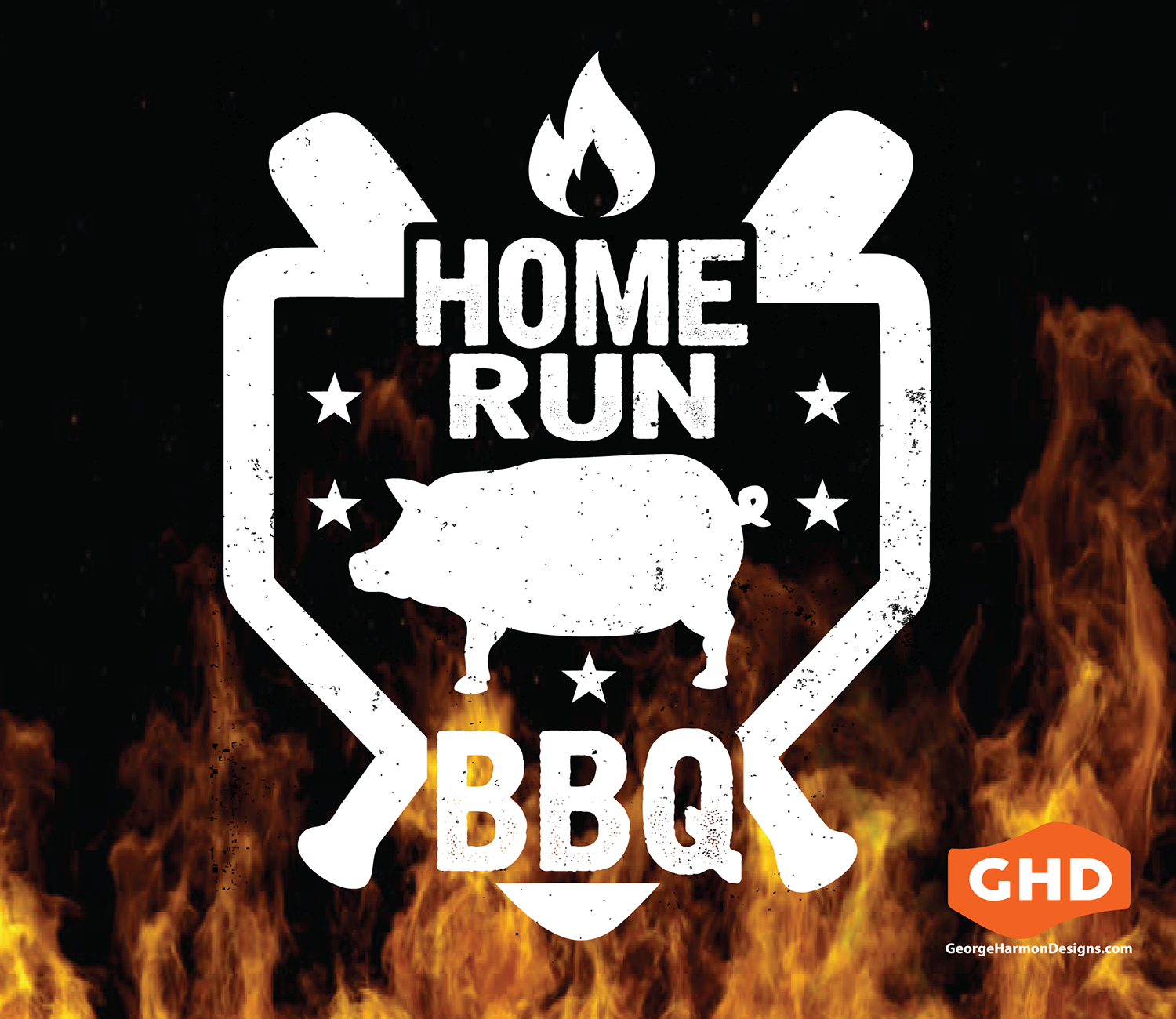 Logo Design by georgeharmondesigns for Homerun BBQ | Design #15190272